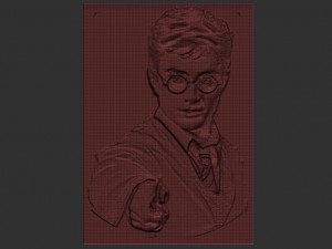 harry potter relief 3D Baskı Modeli