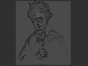 harry potter relief 3D Print Model