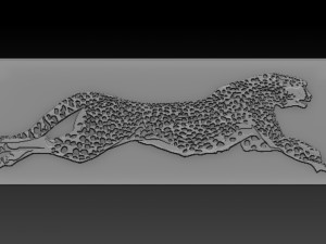 jaguar relief 3D Принт Модель