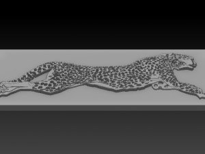 jaguar relief 3D 프린트 모델