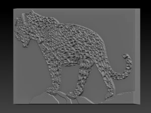 jaguar relief 3D Print Model