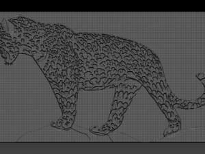 jaguar relief Model Cetak 3D