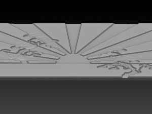 japan sun relief Model Cetak 3D