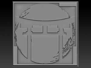 japan sun relief 3D Baskı Modeli