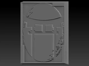 japan sun relief 3D Print Model