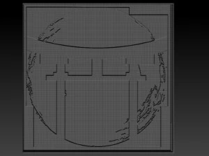 japan sun relief 3D Print Model