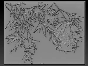 Japans boomreli&euml;f 3D printmodel