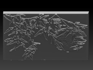 japan tree relief 3D Print Model