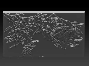japan tree relief 3D Print Model