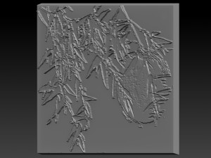 japan tree relief 3D Print Model