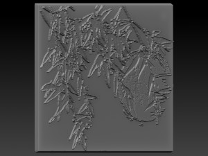japan tree relief 3D Print Model
