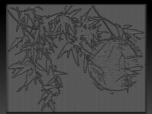 japan tree relief 3D Print Model