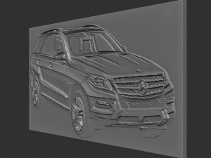 jeep relief Modelo de impresión 3D