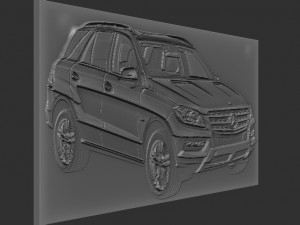 jeep relief Modelo de impresión 3D