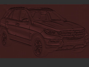 jeep relief Modelo de impresión 3D