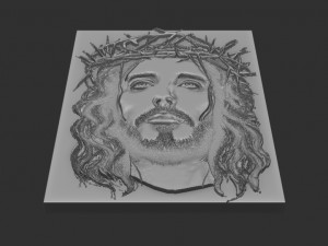 jesus relief 3D Print Model