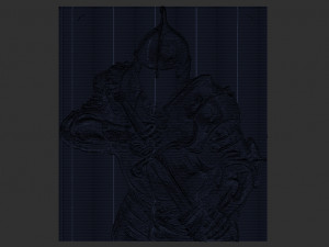 knight relief 3Dプリントモデル