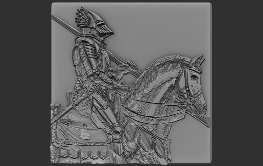 knight relief 3D Print Model .c4d .max .obj .3ds .fbx .stl .blend 