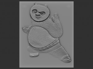 kungfu panda relief 3D Print Model