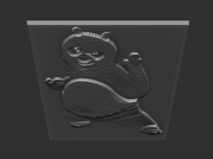 kungfu panda relief Model Cetak 3D