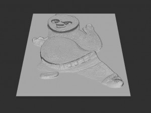 kungfu panda relief Model Cetak 3D
