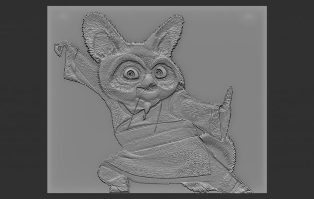 shifu relief 3D Принт Модель .c4d .max .obj .3ds .fbx .stl .blend 