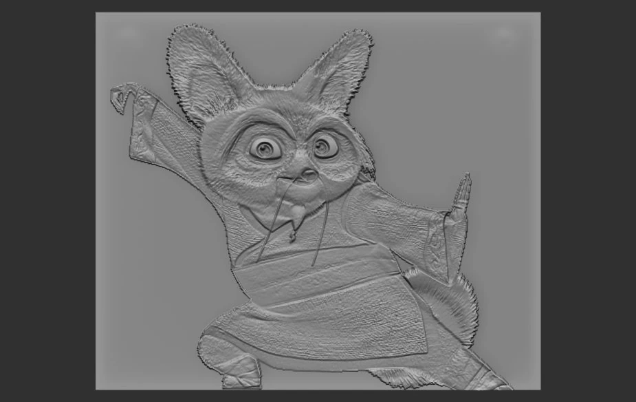 shifu relief 3D Print Model .c4d .max .obj .3ds .fbx .stl .blend 