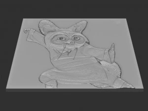 shifu relief 3D Print Model