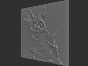 shifu relief 3D Print Model