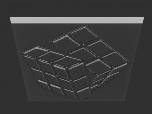 cube relief Model Cetak 3D