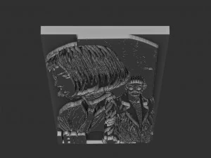 leon film relief 3D Print Model