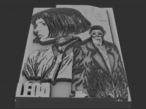 leon film relief Modèles 3D en vedette