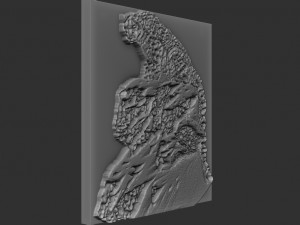 leopard relief Modello di stampa 3D