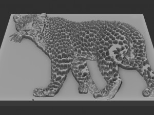 leopard relief 3D Принт Модель
