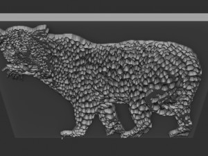leopard relief 3D Принт Модель