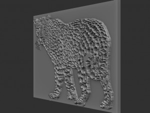 leopard relief 3D Принт Модель