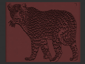 leopard relief 3D Принт Модель