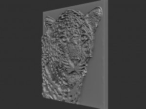 leopard relief 3D Принт Модель