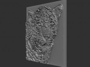 leopard relief 3D Print Model