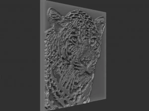 leopard relief 3D Print Model