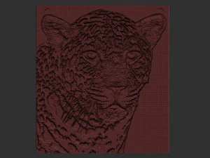 leopard relief 3D Print Model
