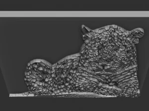leopard relief 3D Print Model