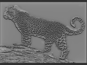 leopard relief 3D Print Model