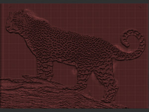 leopard relief 3D Print Model