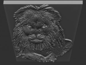 lion relief 3D Print Model
