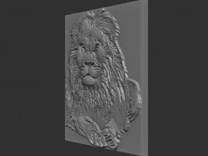 lion relief 3D Print Model