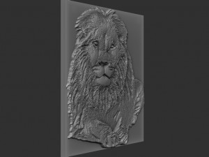 lion relief 3D Print Model
