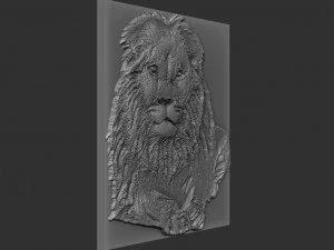 lion relief 3D Print Model