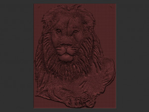 lion relief 3D Print Model