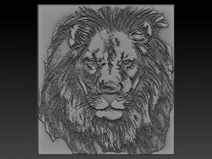 bantuan kepala singa Model Cetak 3D